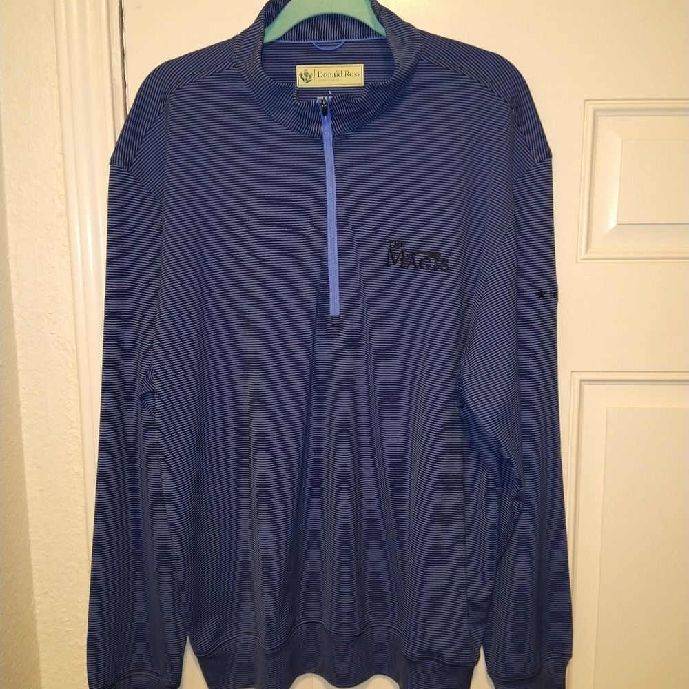 Donald Ross Sportswear Striped 1/4 Zip Pullover Men's sz Large